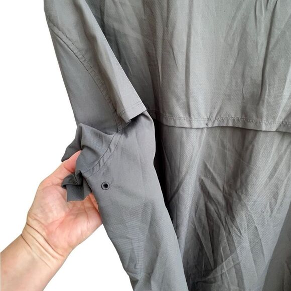 Solaris Outdoors Gray Vented Fishing Shirt - Size 3XT - Picture 6 of 13